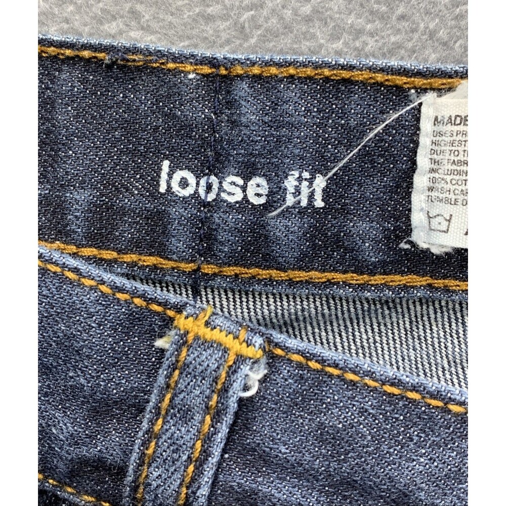 RocaWear Authentic Denim Jeans Men's 1999 Loose Fit Dark Blue Size 36X30 Y2K - Picture 13 of 16